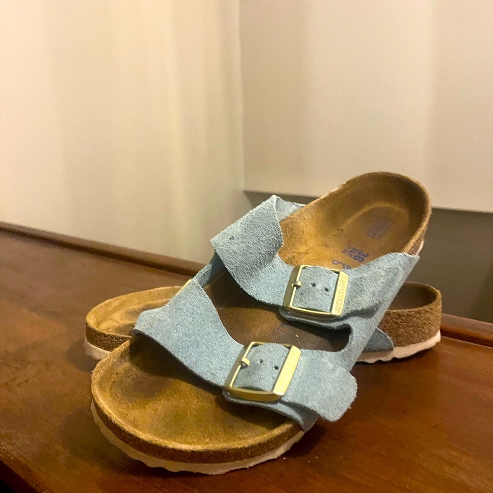 Limited Edition Blue Suede Birkenstocks